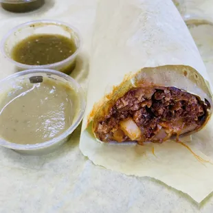 Chorizo breakfast burrito