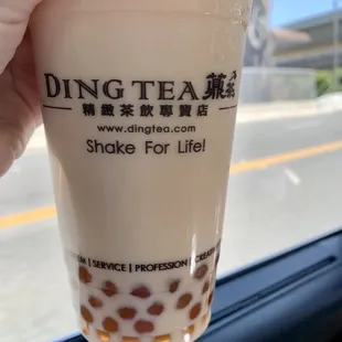 Milk tea with boba