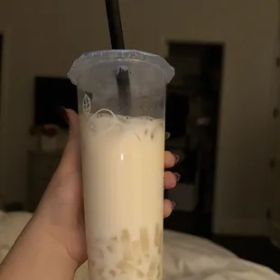 Lychee milk tea