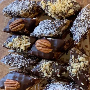 food, donuts, dough desserts