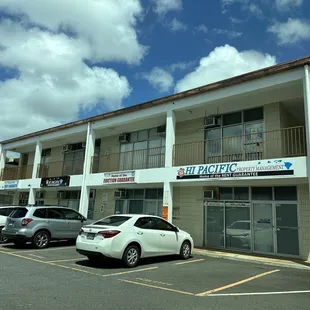 Parking lot area