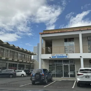 Outside parking lot area