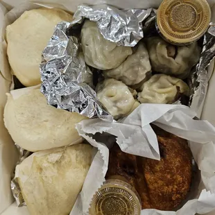 Manapua has chunk of meat very unusual. Would not recommend.