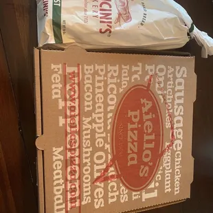 Pizza and hoagie
