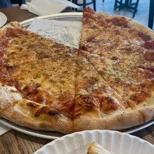 Large Cheese (we sprinkled oregano on top)