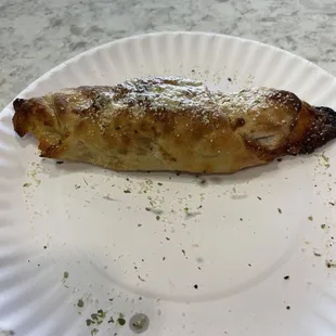 Pepperoni pizza roll.