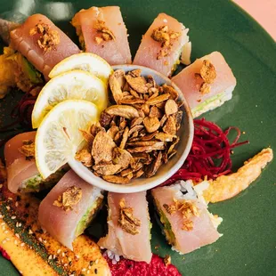 food, sushi and sashimi