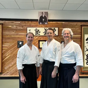 Training with good friends.