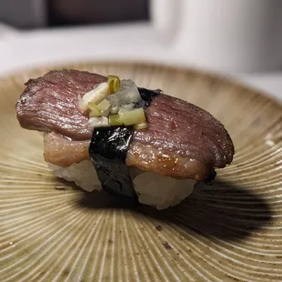 Kamo (miso marinated duck breast)