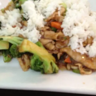 Broccoli chicken with rice