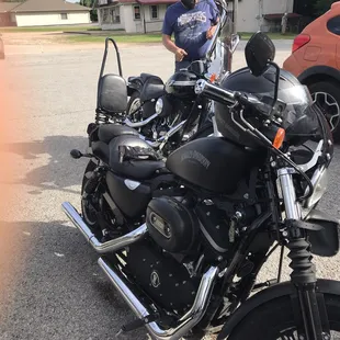 The bikes and my finger!