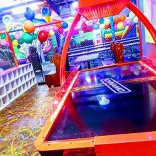 Colorful atmosphere with games and fun