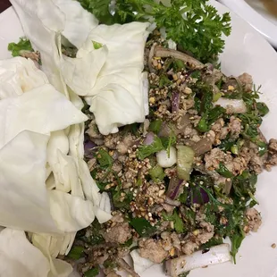 Pork larb