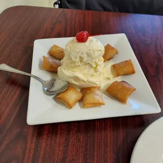 Fried Banana with Ice Cream