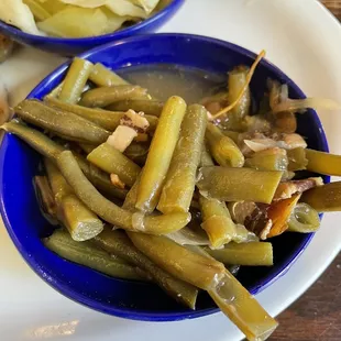 Green beans with bacon