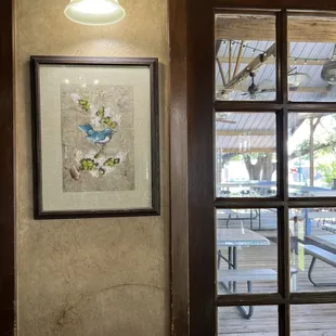 Dining room, looking out to the covered seating outside