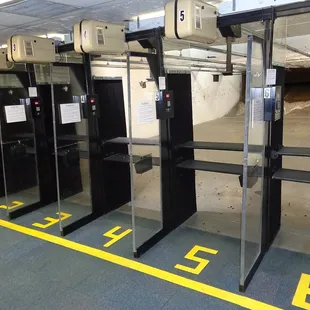 One of our indoor ranges. A clean, friendly, and high tech range to shoot your firearms comfortably.