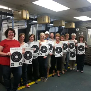 On of our Ladies First Shot Classes! A great ladies only classes for those looking to get into shooting or who want to learn safety!