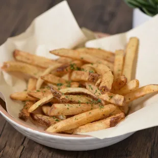 a bowl of french fries