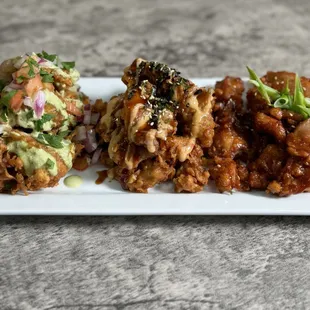 Introducing our Mochiko Chicken crispy flavorful crust coated in your choice of signature sauce.