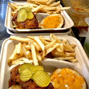 Banh Mi Fried Chicken Sandwich w/ Lemongrass Chili Sauce