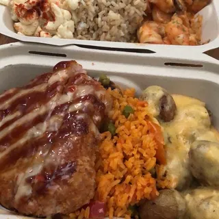 Roasted Baby Potatoes with Cheese Sauce