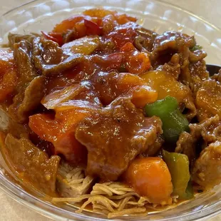 Beef Tomato Cake Noodle.