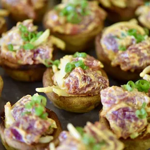 Spicy Poke over Plantain Cups