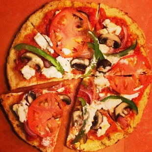 Cauliflower Crust Veggie Pizza