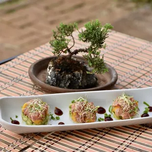 Spicy Ahi Poke Tartare with Mango and Avocado
