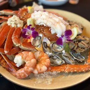 Half seafood platter