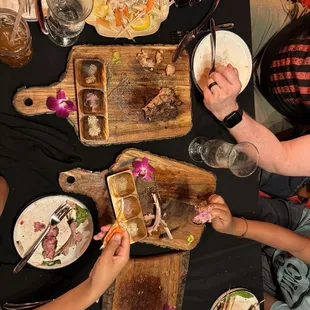 I meant to take a picture of all the food but all I got was the aftermath.
