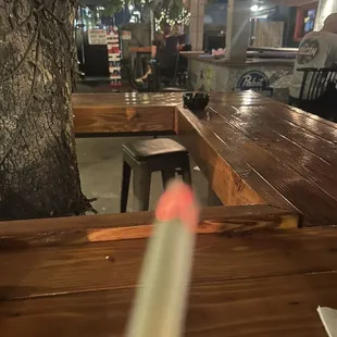 Smoking patio