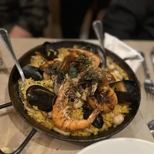 Paella Mariscos $60
