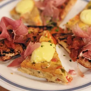 Dine downtown 2022 Spanish egg and Spanish bruschetta