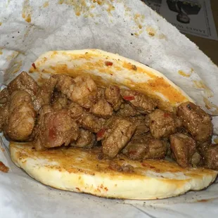 lamb flatbread (was double-stuffed before this picture was taken aka I ate some lamb cus it was gettin wild) ‍
