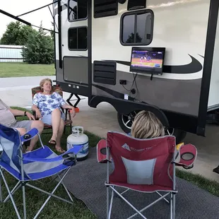 Watching the Royals game with the In-laws
