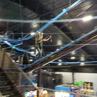 Hitting the zipline! What a blast!