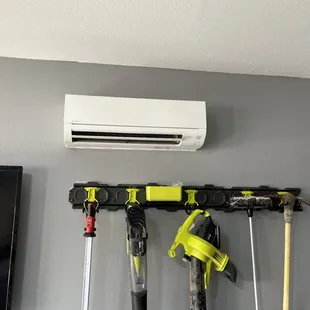 Mitsubishi minisplit garage installation