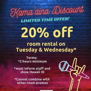 Kama&apos;aina Discount: on going promotion, please see post for detail