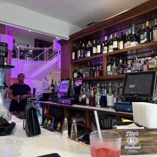 At the Bar...Air Lounge...Virgin Drink