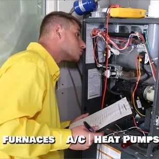 We clean, camera inspect, install, and repair furnace and or heat pump