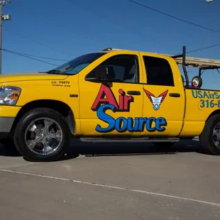 We are the HVAC guys in the yellow truck