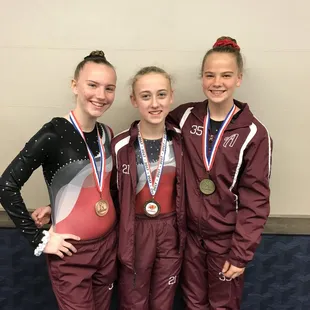 Taylor, Grace, and Katie (All L8) 2017 Jr. Olympics  Milwaukee WI