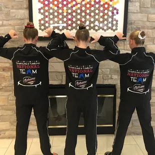 Katie, Taylor, and Grace  Sporting the new Nationals Jackets! 2017