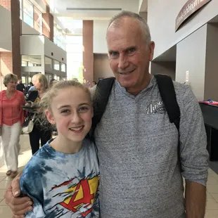 Grace and Coach Tex at 2017 USAG Jr. Olympics