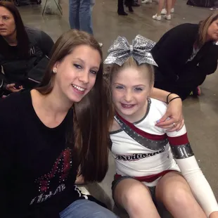 Coach Sophie and my daughter.