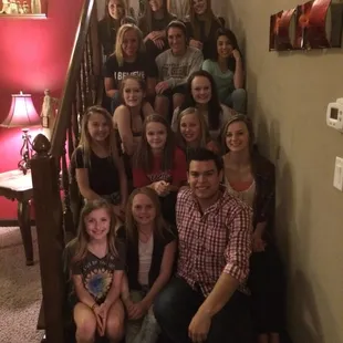 Team bonding with Coach Rod! :)