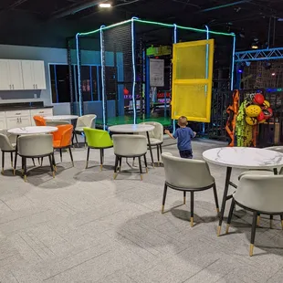Seating area for hosting a party