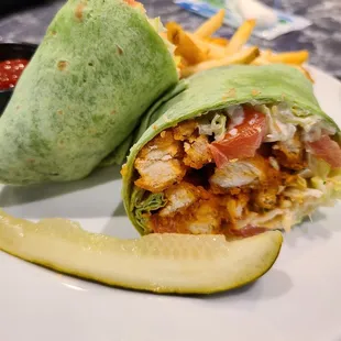 Buffalo chicken wrap